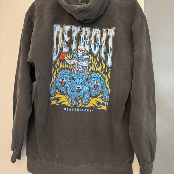 Dead Threads Detroit Lions Football Hoodie Size Medium - Brand New - Picture 3 of 4